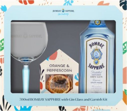 Picture of Bombay Sapphire Gin 700mL & Goblet Pack