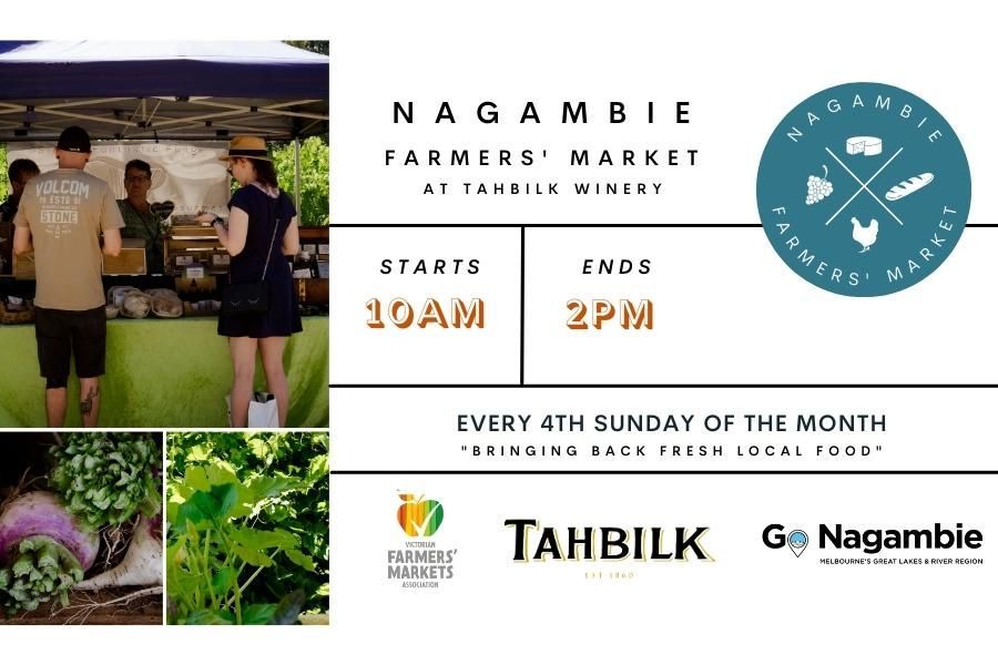 Nagambie Farmers' Market ~ Every fourth Sunday of the month
