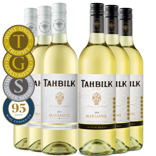 Show details for Tahbilk Marsanne 'Now & Then' | Six Pack Picture of Tahbilk Marsanne 'Now & Then' | Six Pack