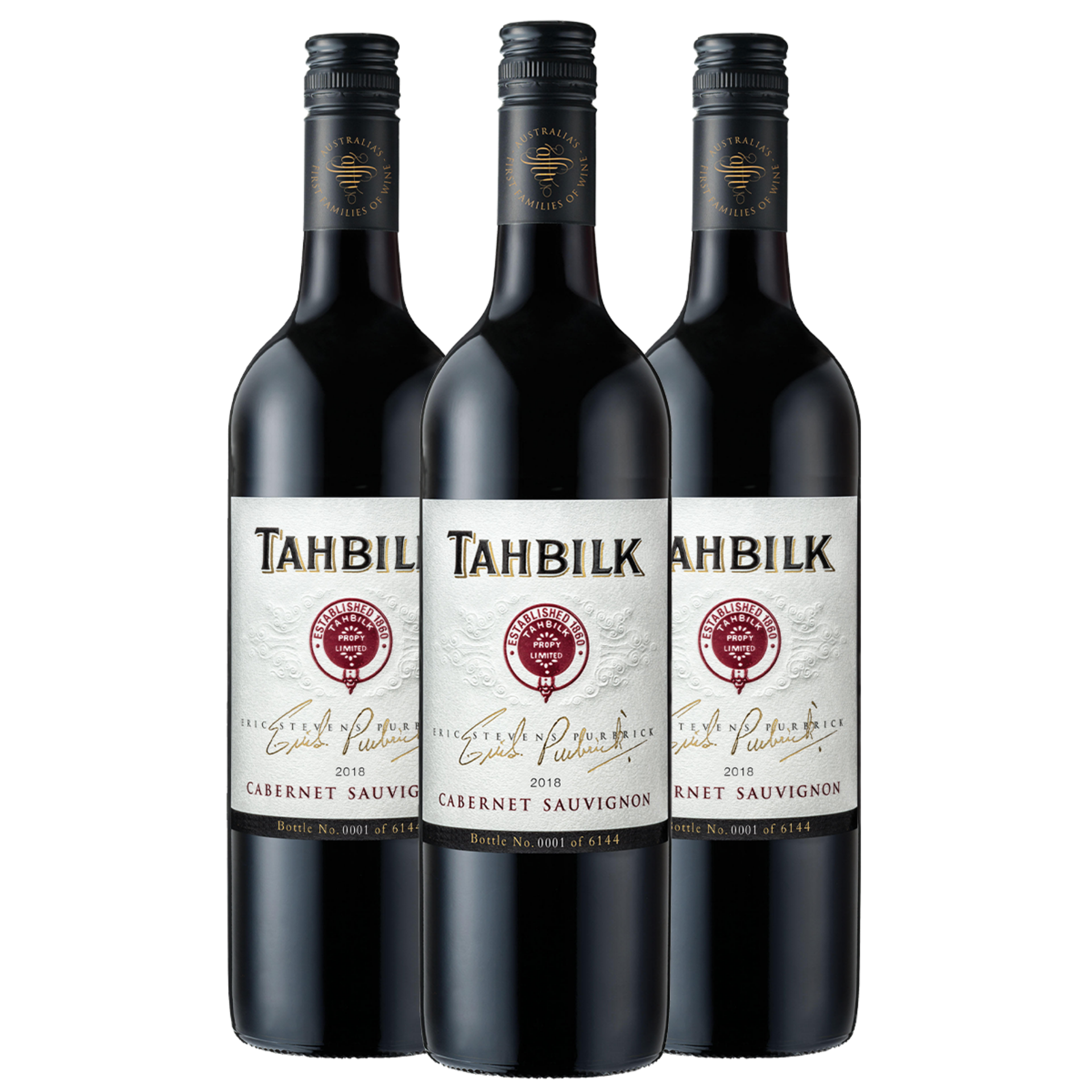 Picture of Tahbilk 2018 Eric Stevens Purbrick Cabernet Sauvignon |  Iconic Three Pack