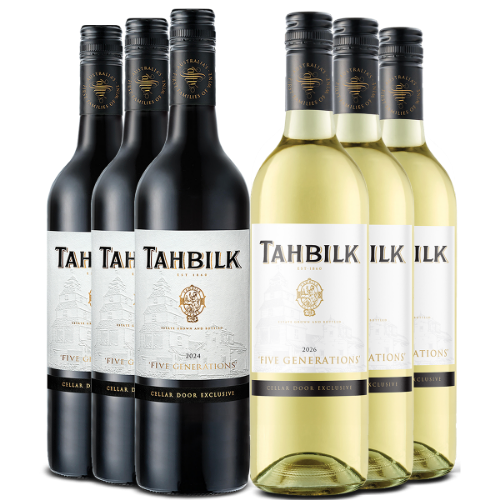 Show details for Tahbilk Five Generations Red & White | Six Pack Picture of Tahbilk Five Generations Red & White | Six Pack